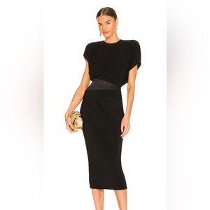Black midi Zhivago Dress